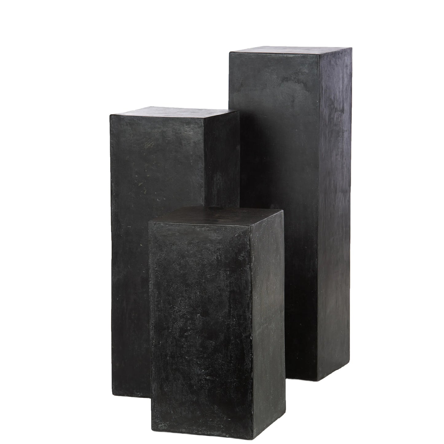 Colonne Décorative Noire Design "NOIR" | Meuble Ébéniste
