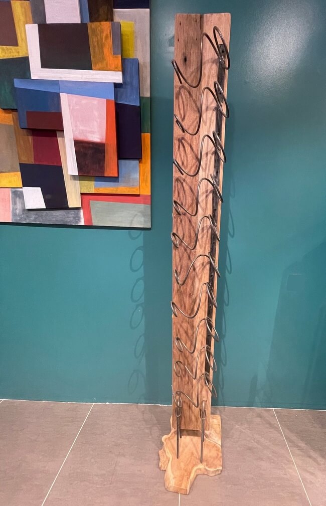 Porte-Bouteilles sur Pied en Bois Massif | Meuble Ébéniste