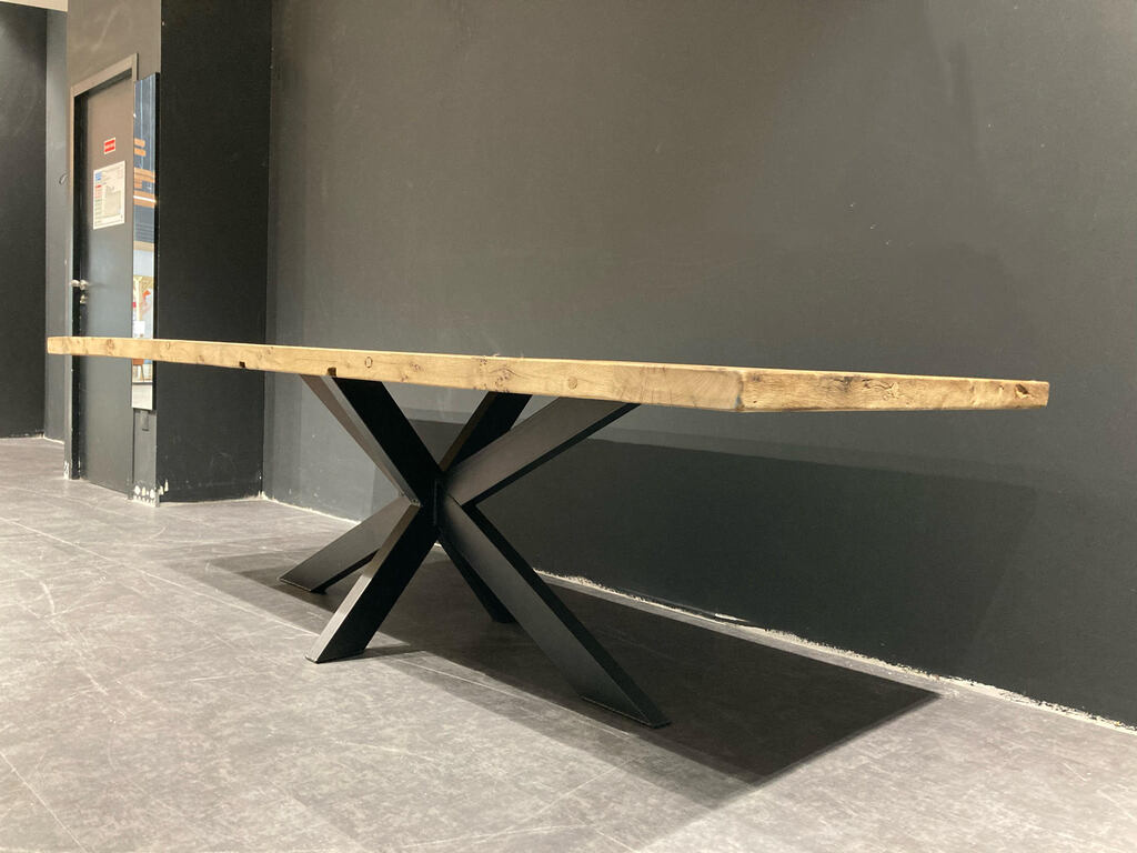 Table de Ferme en Vieux Chêne Massif sur Mesure | Meuble Ébéniste