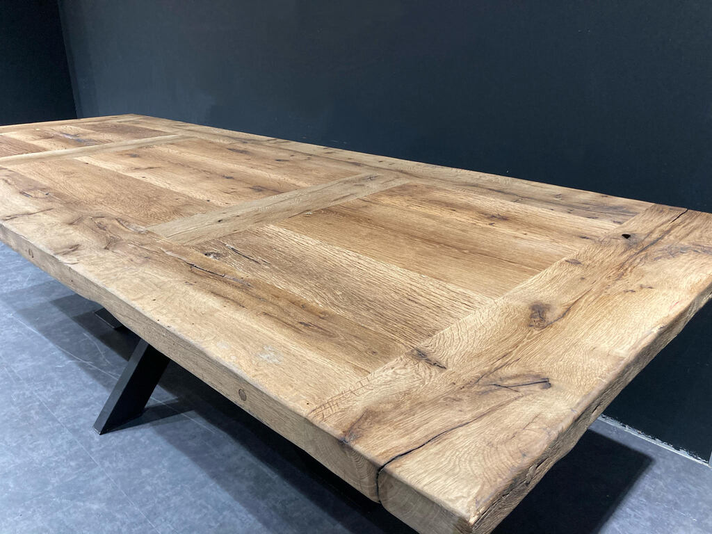Table de Ferme en Vieux Chêne Massif sur Mesure | Meuble Ébéniste