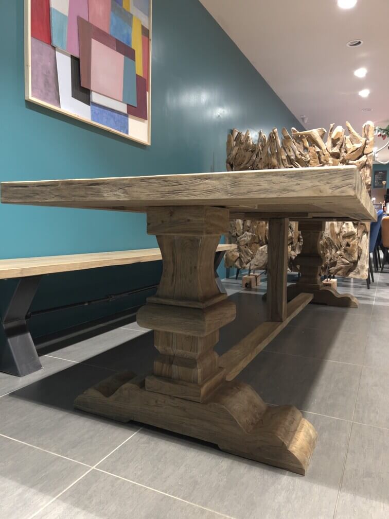 Table Monastère en Chêne Massif sur Mesure | Meuble Ébéniste
