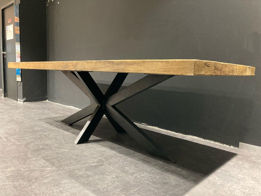 Table en Teck Massif 9 cm sur Mesure | Meuble Ébéniste