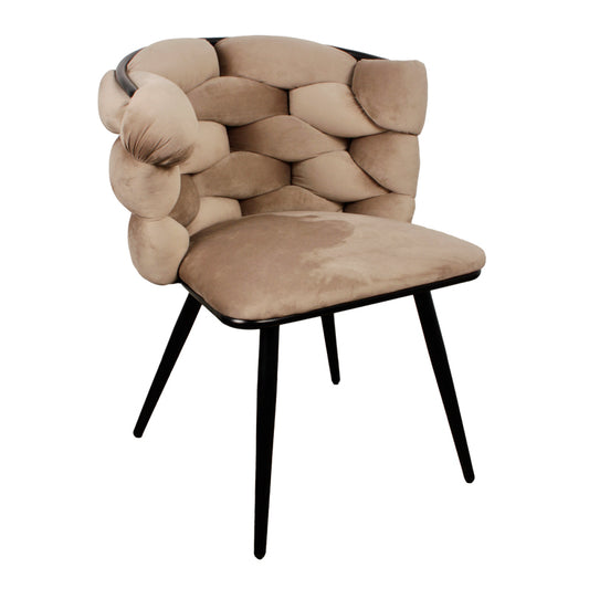 Chaise de Table Design en Alcantara "CIOTTOLO" | Meuble Ébéniste