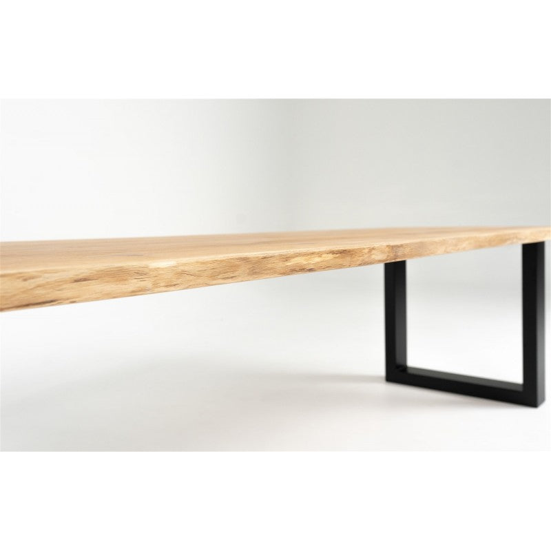 Table en Chêne Massif sur Mesure Pieds U "PONZA" | Meuble Ébéniste