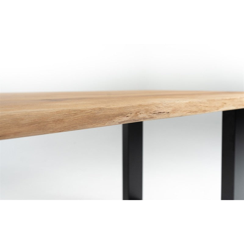 Table en Chêne Massif sur Mesure Pieds U "PONZA" | Meuble Ébéniste