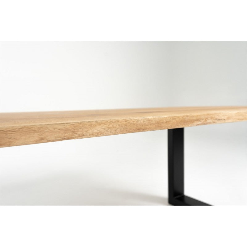 Table en Chêne Massif sur Mesure Pieds U "PONZA" | Meuble Ébéniste