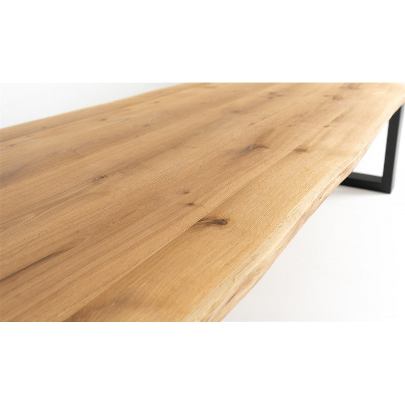 Table en Chêne Massif sur Mesure Pieds U "PONZA" | Meuble Ébéniste