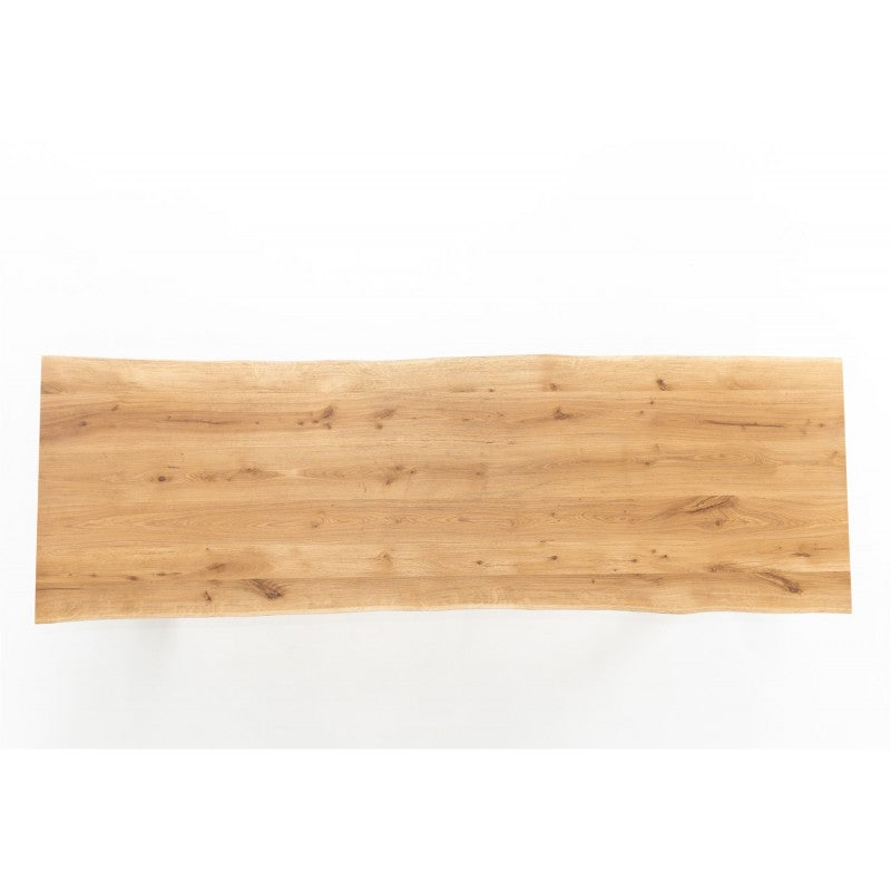 Table en Chêne Massif sur Mesure Pieds U "PONZA" | Meuble Ébéniste
