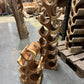 Porte-Bouteilles sur Pied Autoportant en Bois Massif