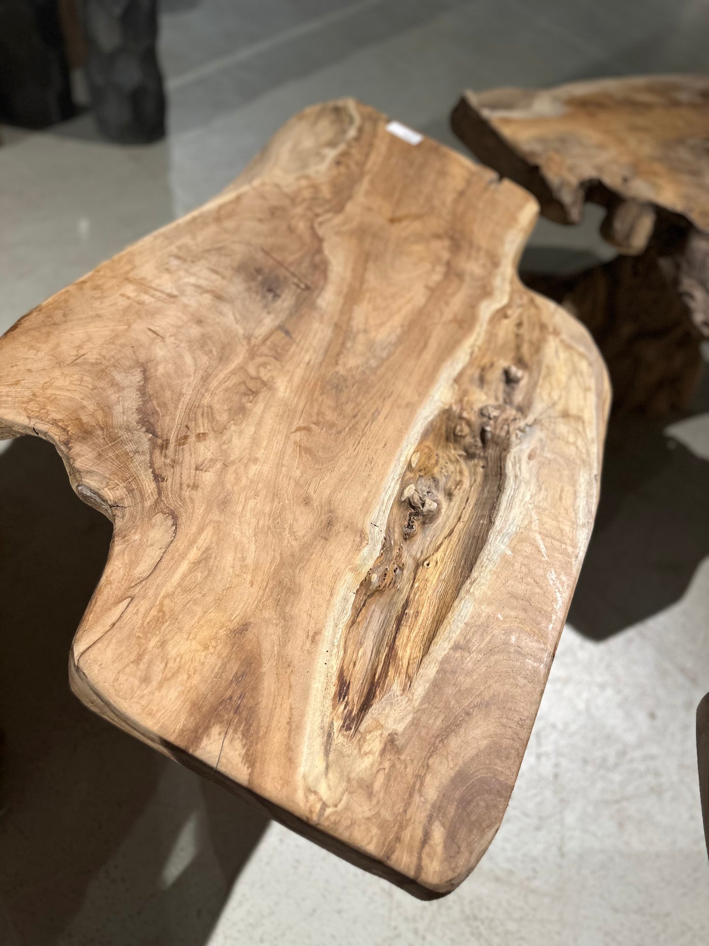 Table Basse en Souche de Bois - Pièce Authentique au Design Naturel