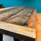 TABLE HAUTE DE BAR BISTROT EN BOIS DE MANGUIER ET FONTE