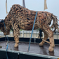 Sculpture animale artisanale en bois flotté