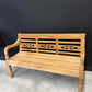 Banc de Gare Vintage "HALTE" en Bois Massif pour Extérieur