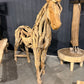 Sculpture animale artisanale en bois flotté