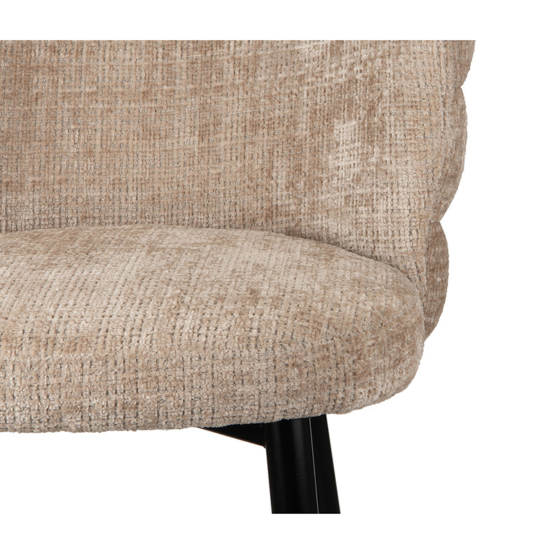 Tabouret de Bar Design VELIA en Tissu Tissé 