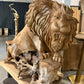Sculpture animale artisanale en bois flotté