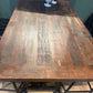 TABLE HAUTE DE BAR BISTROT EN BOIS DE MANGUIER ET FONTE - meuble-ebeniste.com devient meuble-ebeniste.fr