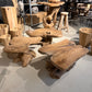 Table Basse en Souche de Bois Naturel | Meuble Ébéniste