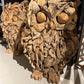 Sculpture artisanale bois massif teck - GRAND HIBOU - meuble-ebeniste.com devient meuble-ebeniste.fr