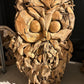 Sculpture artisanale bois massif teck - GRAND HIBOU - meuble-ebeniste.com devient meuble-ebeniste.fr