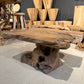 Table Basse en Souche de Bois Naturel | Meuble Ébéniste