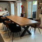 Table en Bois Massif avec Élégants Pieds en X RIETI - 240 X 100 CM