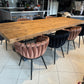 Table en Bois Massif avec Élégants Pieds en X RIETI - 300 x 110 cm