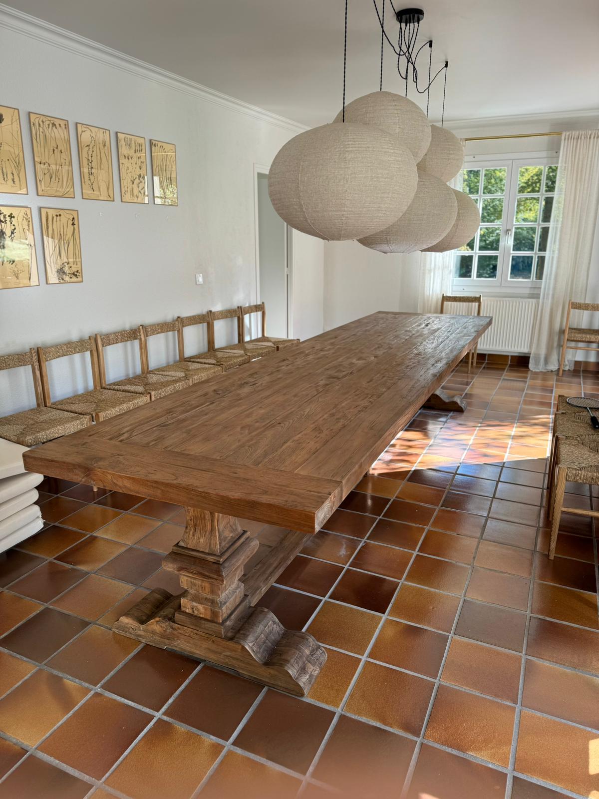 Table monastère chêne massif - DIMENSIONS SUR MESURES
