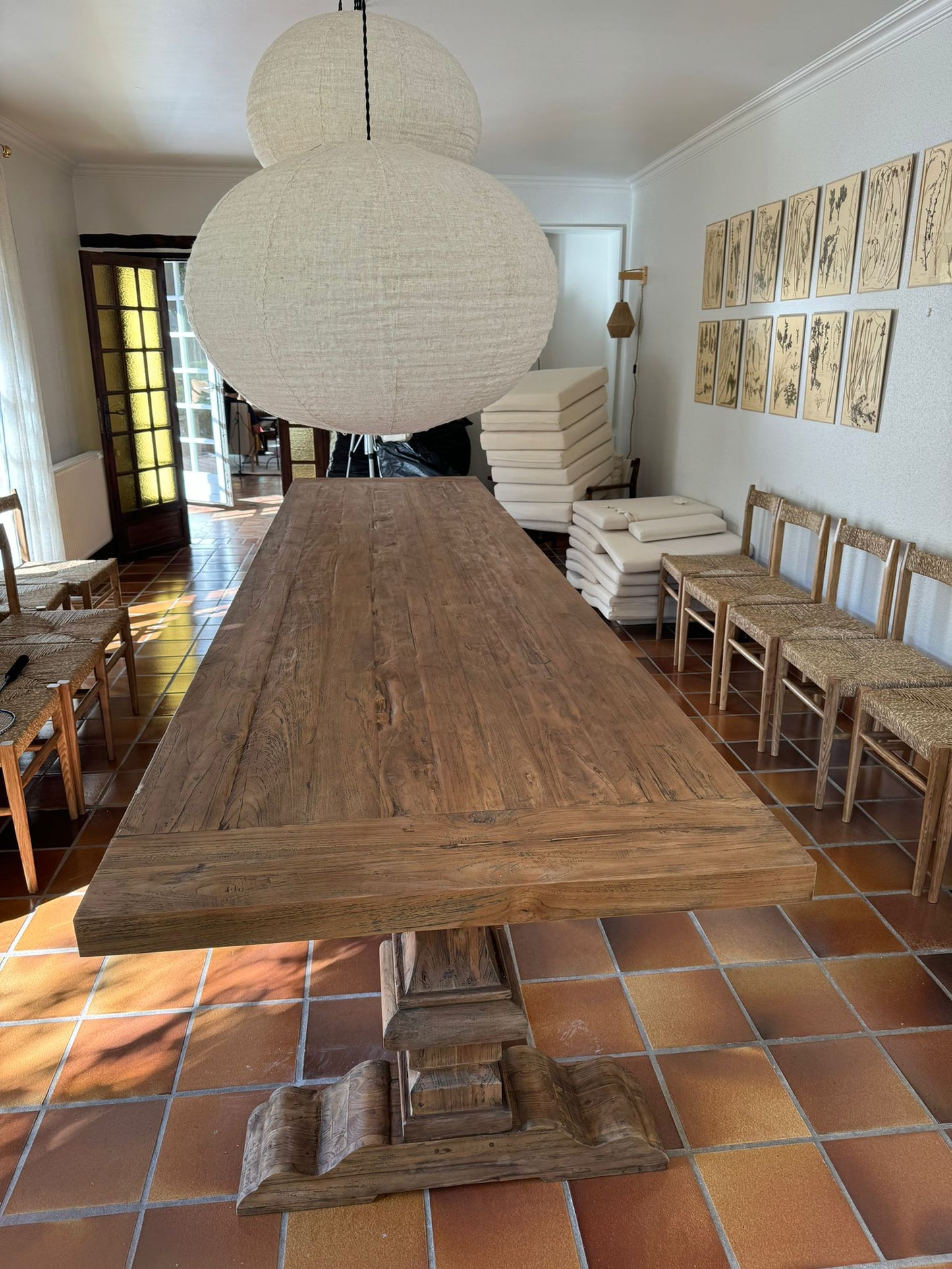 Table monastère chêne massif - DIMENSIONS SUR MESURES