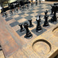 "Échiquier Impérial" Table d'Échecs Élégance