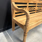 Banc de Gare Vintage "HALTE" en Bois Massif pour Extérieur