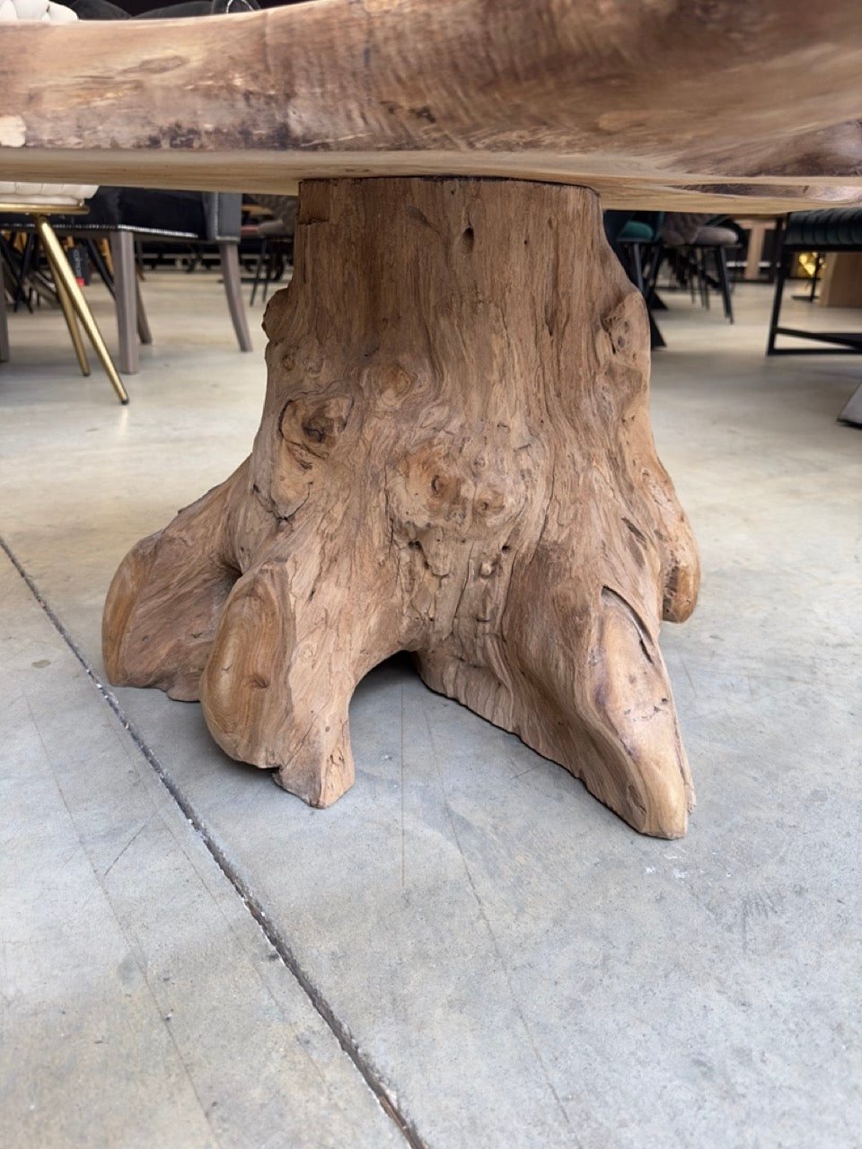 Table Basse en Souche de Bois - Pièce Authentique au Design Naturel