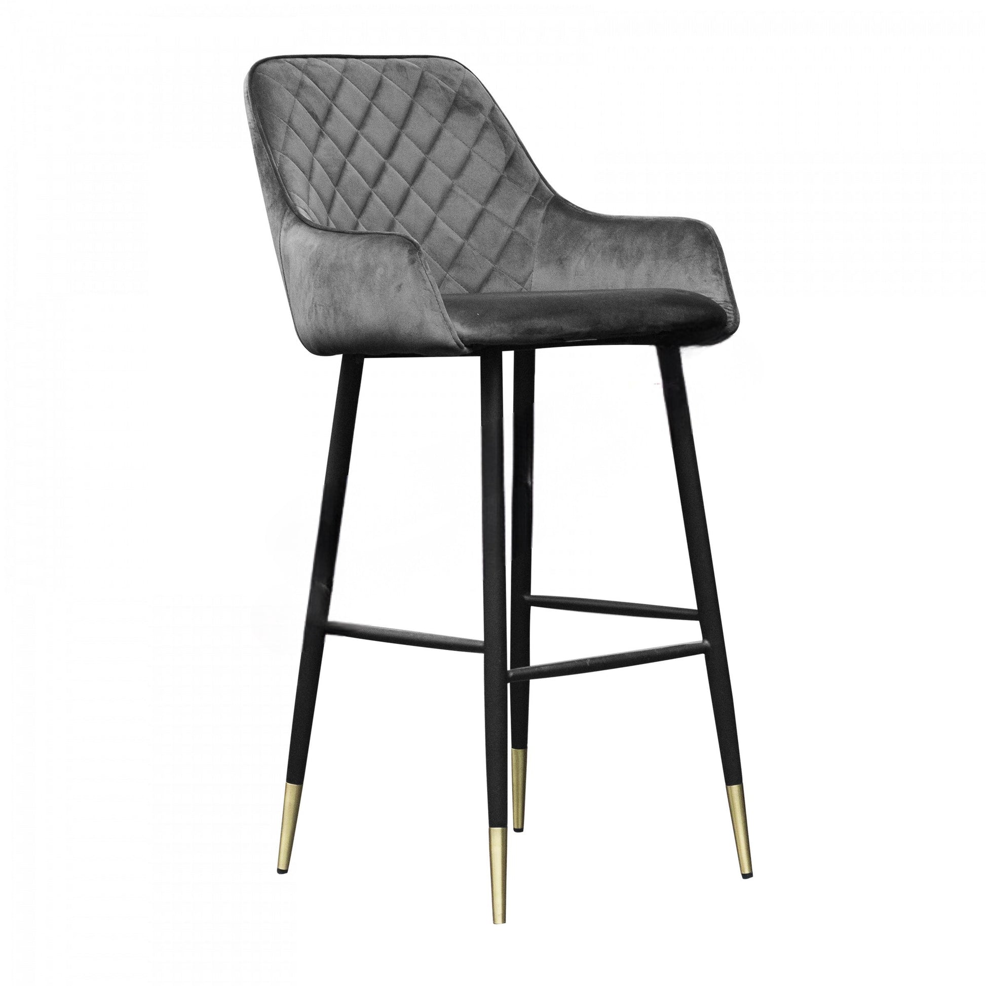 Tabouret Élégant en Tissu Bronze - Raffinement et Style Intemporel