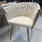 Chaise "ONDA" en Tissu (Plusieurs coloris disponibles)