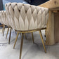 Chaise "ONDA" en Tissu (Plusieurs coloris disponibles)