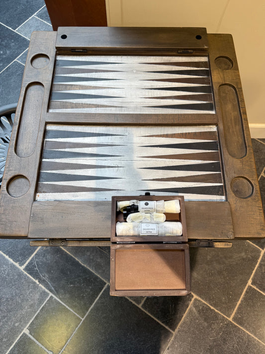 Table de Backgammon en bois de manguier haut de gamme