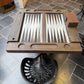 Table de Backgammon en bois de manguier haut de gamme