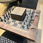 "Échiquier Impérial" Table d'Échecs Élégance