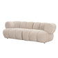 Canapé Modulaire 2,5 Places "Versato" - Tissu Beige Chic