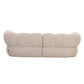 Canapé Modulaire 2,5 Places "Versato" - Tissu Beige Chic