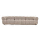Canapé Modulaire 4 Places "Lusso" - Tissu Beige Chic