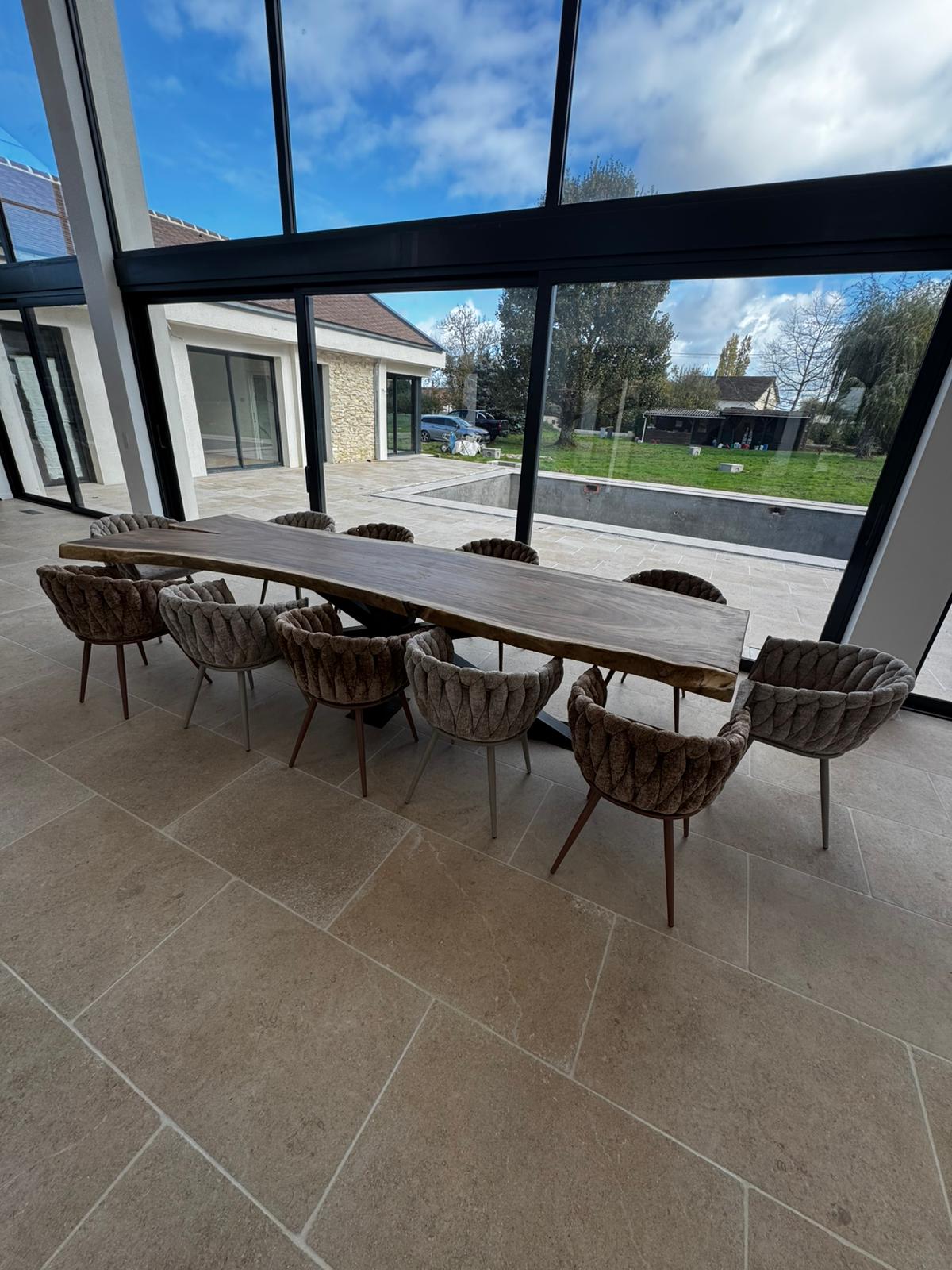 Chaise "ONDA" en Tissu - Plusieurs coloris