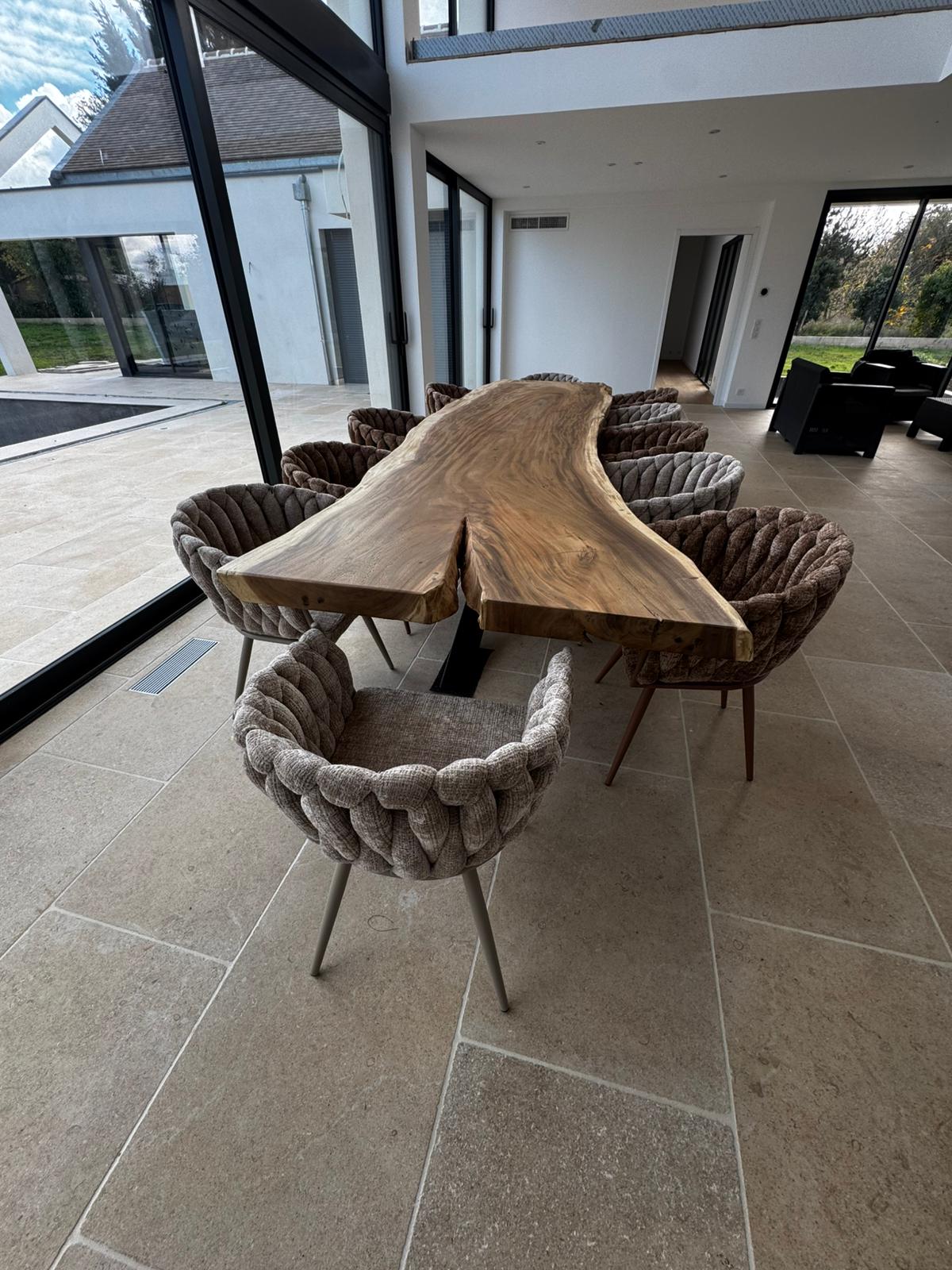 Chaise "ONDA" en Tissu - Plusieurs coloris