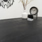 Table rectangle manguier noir pied métal central - SOLO