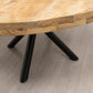 Table ronde manguier et pied métal central - KALAMATA