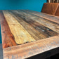 TABLE HAUTE DE BAR BISTROT EN BOIS DE MANGUIER ET FONTE - meuble-ebeniste.com devient meuble-ebeniste.fr