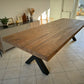 Table en Bois Massif avec Élégants Pieds en X RIETI - 300 x 110 cm