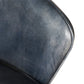 Chaise cuir bleu et métal doré - PALAZZO