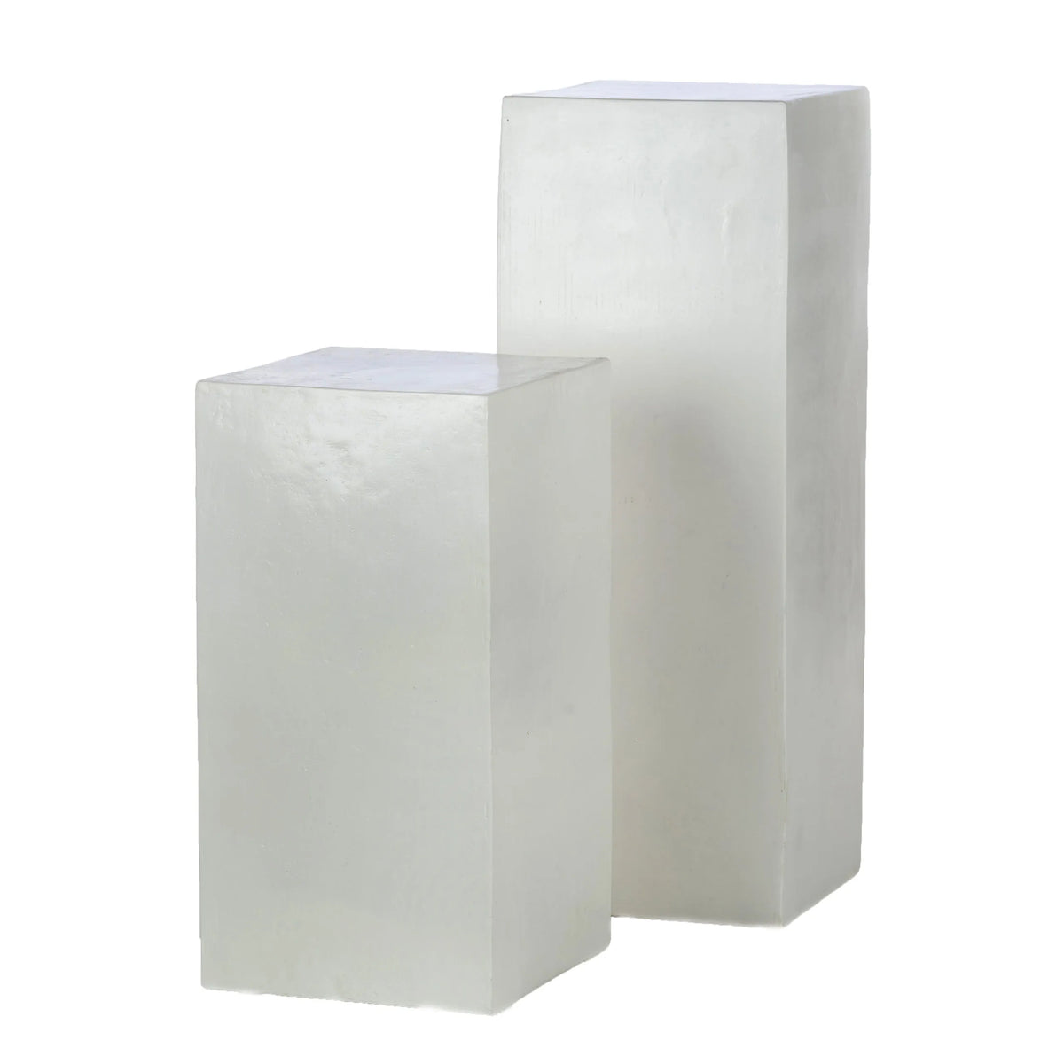 Colonne Décorative Blanche En Bois 90x20x20 Cm - Socle De Présentation Pour Objets, Fleurs, Décoration