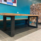 Table bois massif pieds U apparents - 240 X 100 CM - meuble-ebeniste.com devient meuble-ebeniste.fr